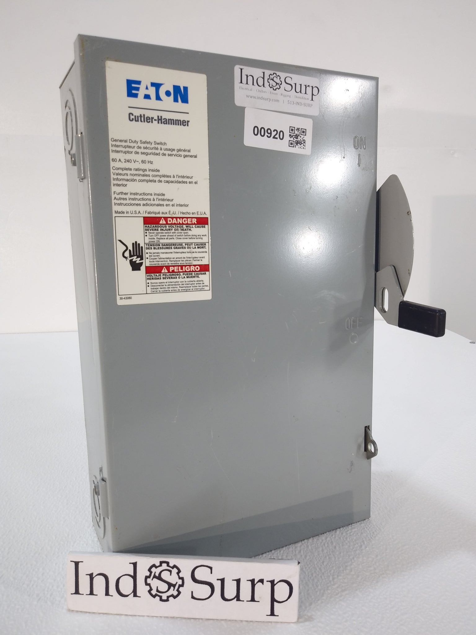 EATON Disconnect 60 Amp 240/120 Volt – IndSurp