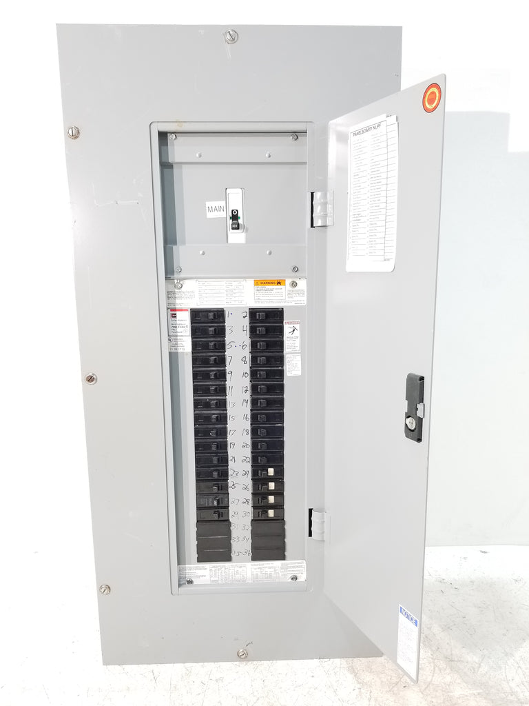 CH/Cutler Hammer PRL1 Panel With 125 Amp Main & Breakers 208Y/120 Volt ...