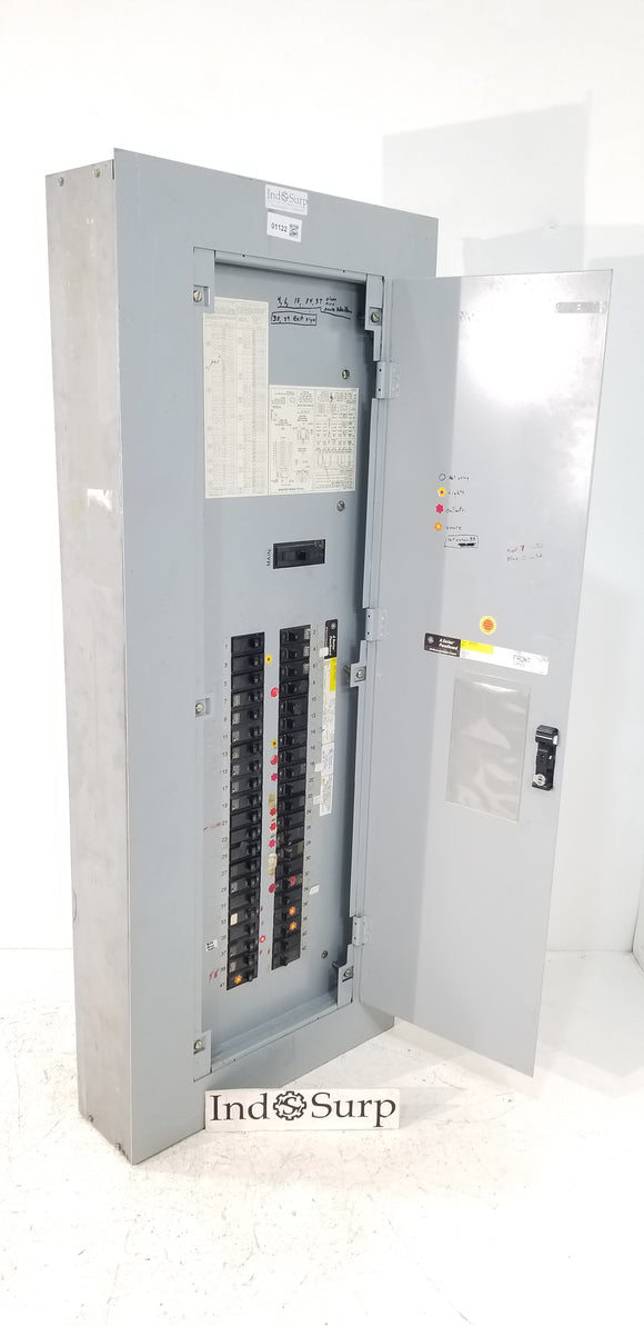GE Panel With 225 Amp Main & Breakers 208Y/120 Volt 3 Phase 4 Wire