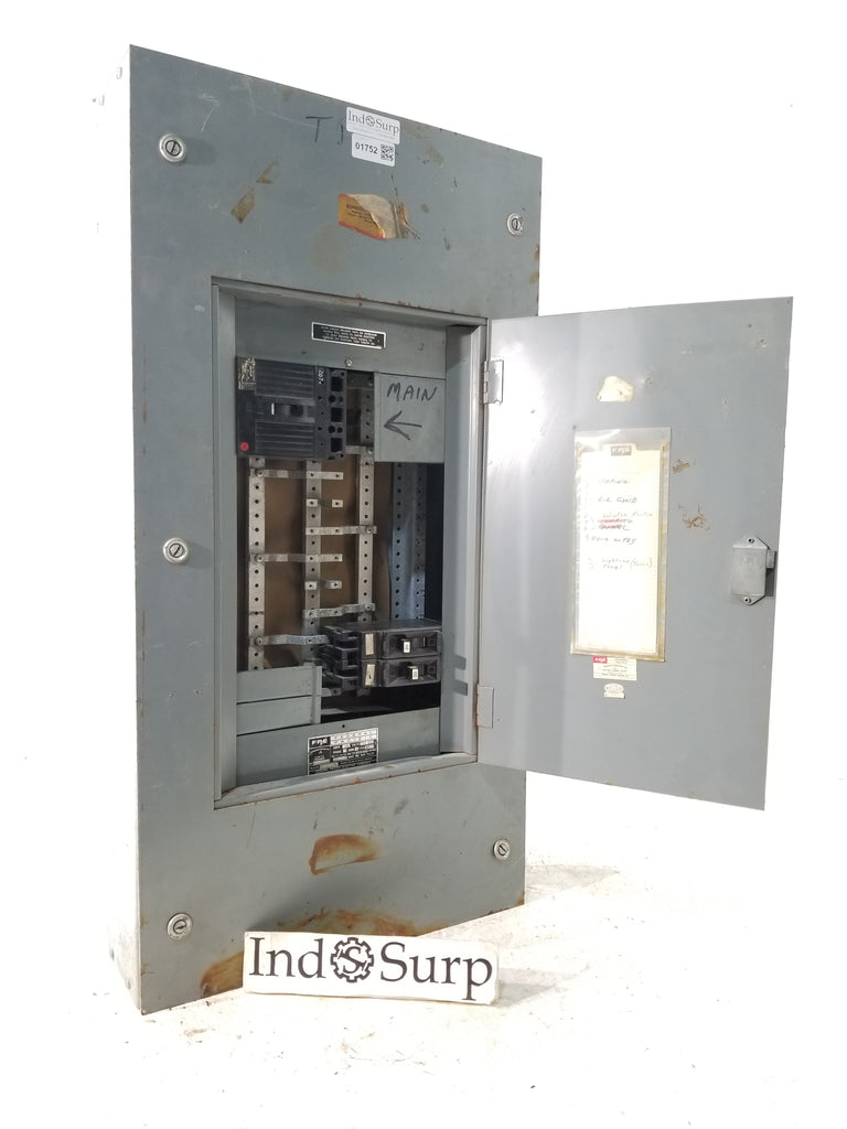Federal Pacific NHIB Panel With 100 Amp Main & Breakers 277/480 Volt 3 ...
