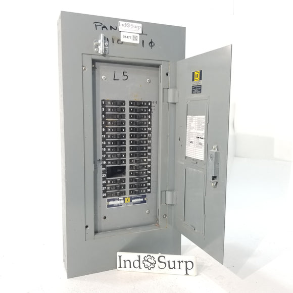 Square D Panel With Breakers ! 100 Amp 208Y/120 Volt 3 Phase 4 Wire
