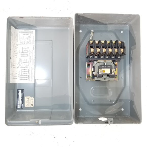 Square D Lighting Contactor 30 Amp 600 Volt
