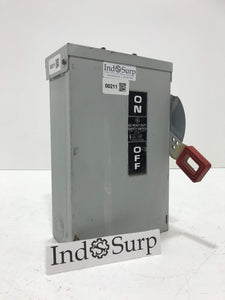 GE Disconnect 30 Amp 600 Volt 3 Phase 3 Wire