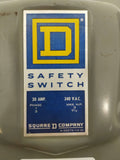 Square D Disconnect 30 Amp 240 Volt