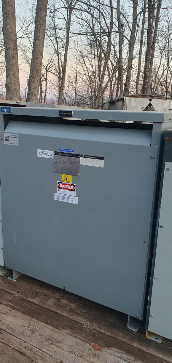 Square D Three Phase Insulated Transformer 75 KVA HV. 80 H.V. Amps 90 LV 208Y/120